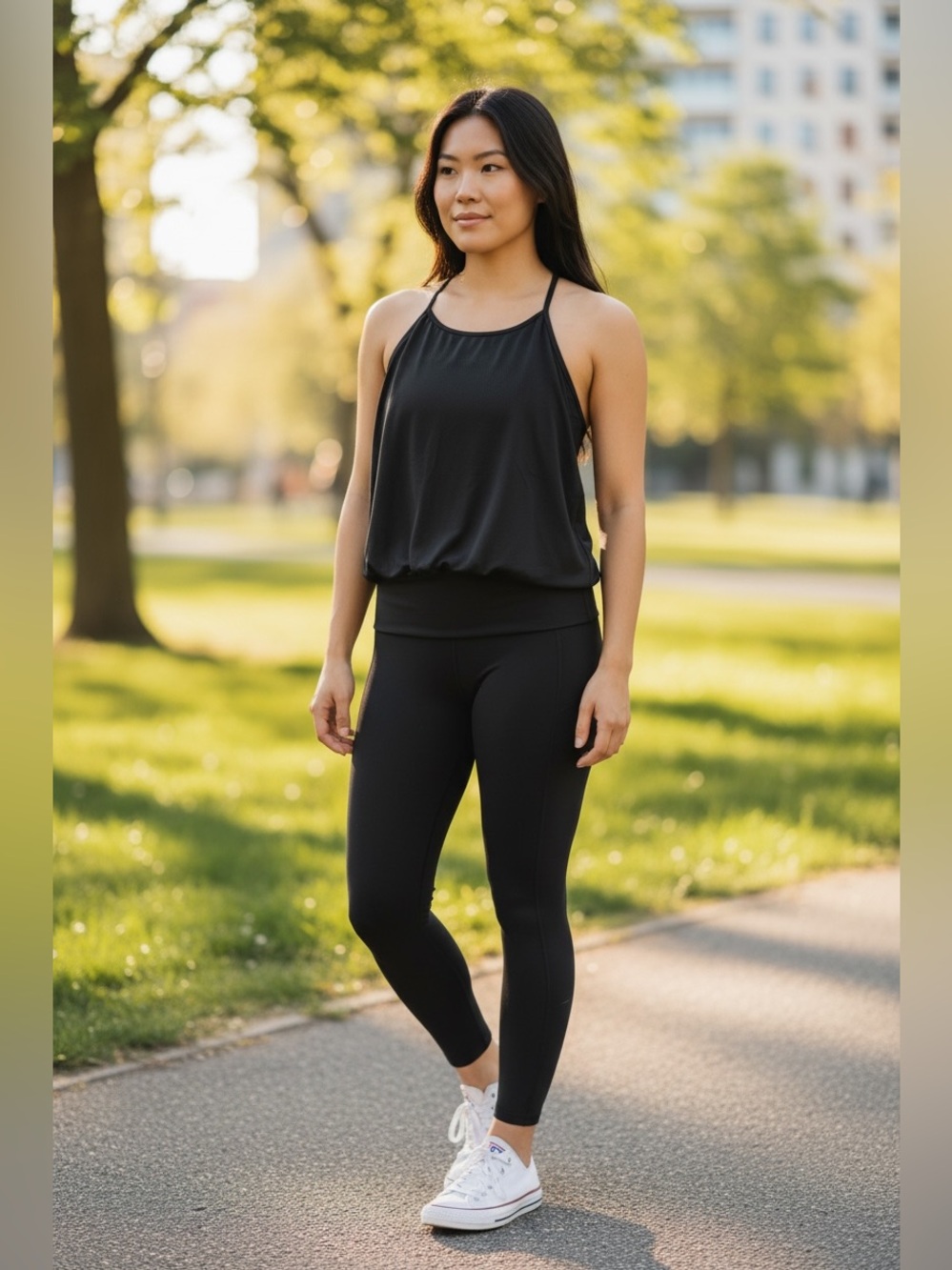 Lululemon Athletica No Limits Black Women's Racerback Tank Top